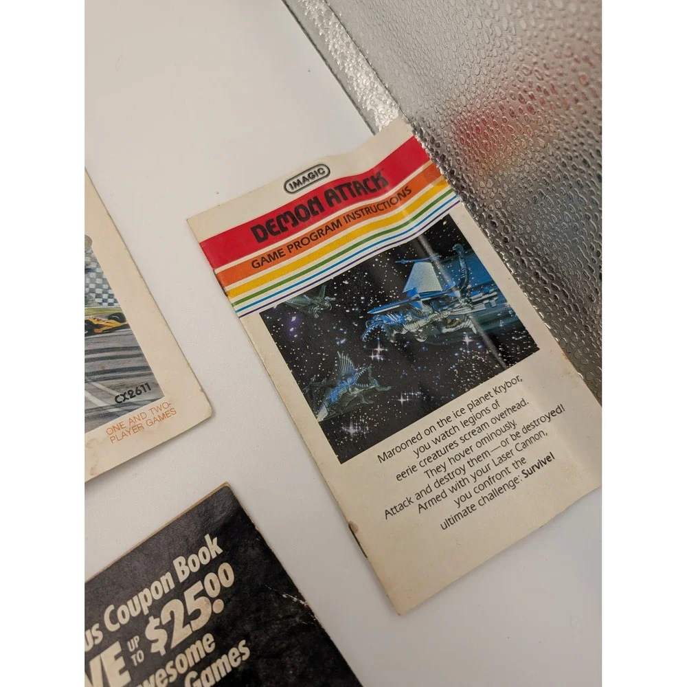 Lot of 9 Atari 2600 Manuals Inserts‎ Activision Imagic 20th Century Fox Sears